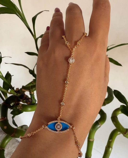 Gold plated hand chain