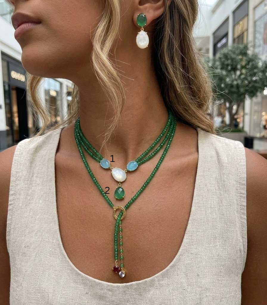 Whispers of Jade & Pearl Necklace