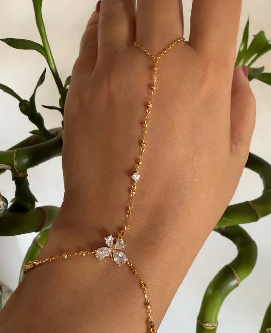 Gold plated hand chain