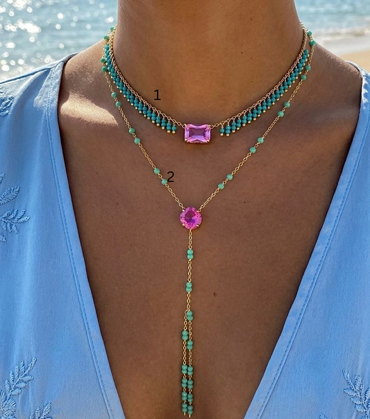 Ocean Bloom Layered Necklace