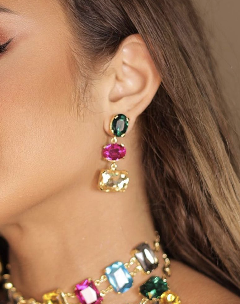 colorful earrings