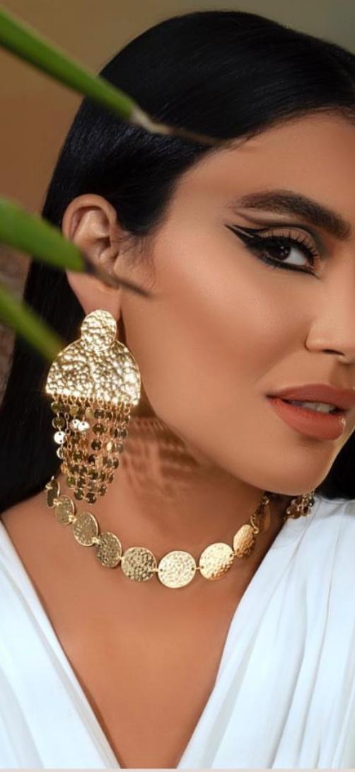 Hammered Gold-Plated Brass Choker