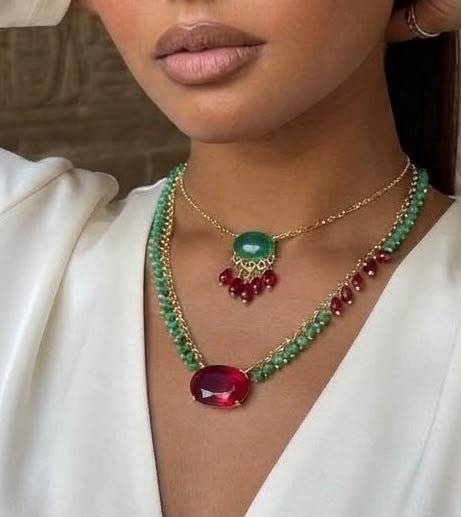 Royal Emerald & Ruby Set
