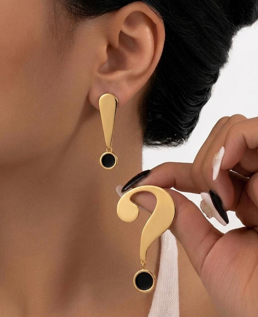 Enamel Elegance – Handcrafted Gold-Plated Earrings