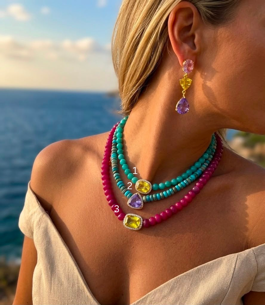 Riviera Harmony Layered Necklace & Drops