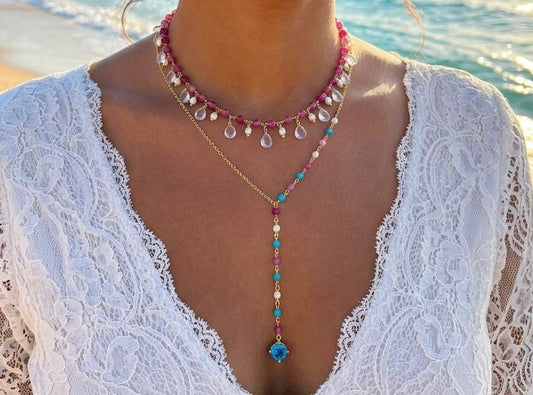 Color Necklaces Triquoze & Jad