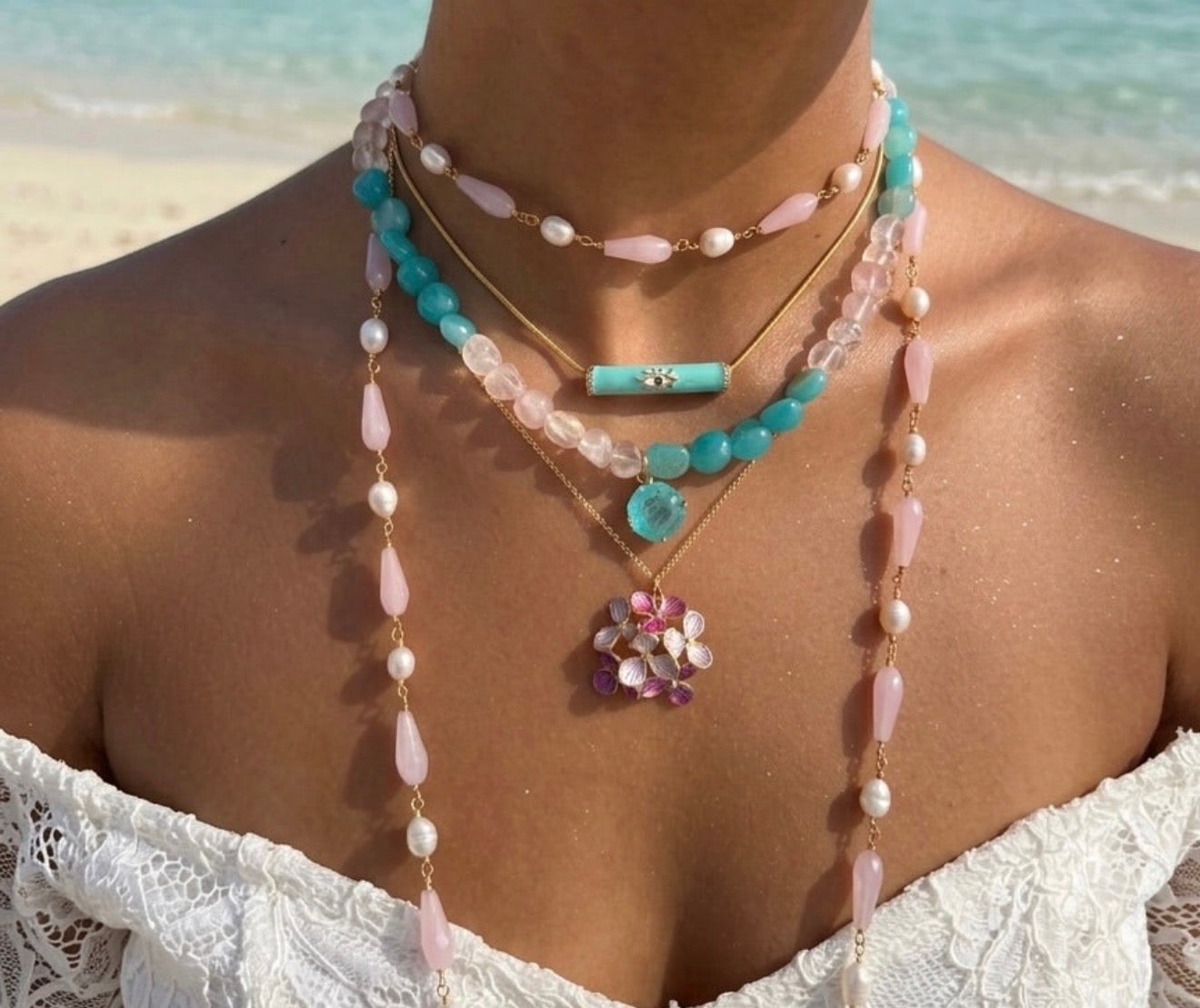 Pink & Turquoise summer set