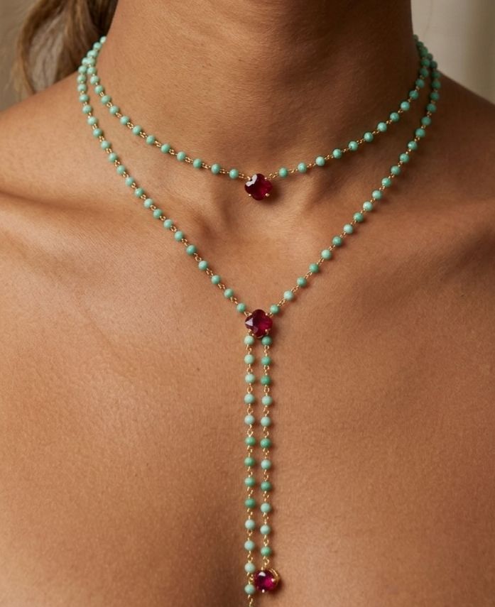 Beaded Y-Necklace