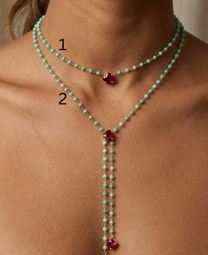 Beaded Y-Necklace