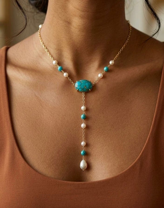 Natural Sinai turquoise Necklace