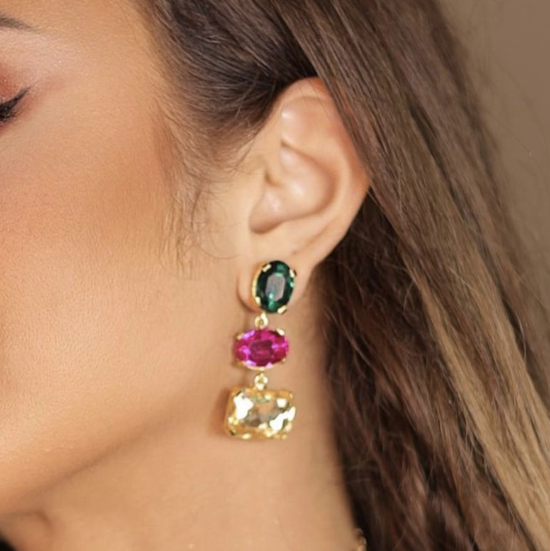 colorful earrings