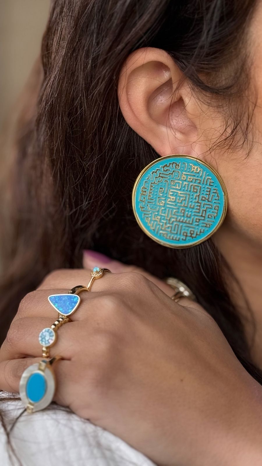 gold plated earring